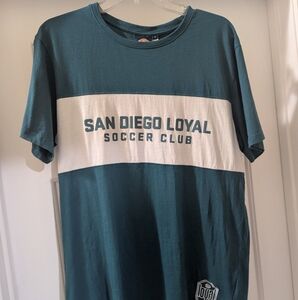 San Diego Loyal Soccer Club - Torrey Green (Teal) and White Tee